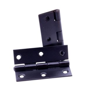 QlinQ scharnier 60x46mm verzinkt zwart; 2 per blister