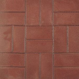 Betontegel 30x15x4,5 rood komo