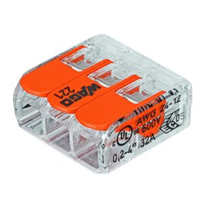 Wago verbindingsklem 3x4 tr ds50