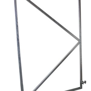 Poortframe met 2 verstelbare ophangpunten verzinkt H155xB90/80 CM spijl 67 CM