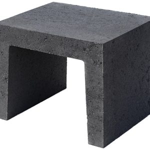 U-element 40x40x50 cm zwart