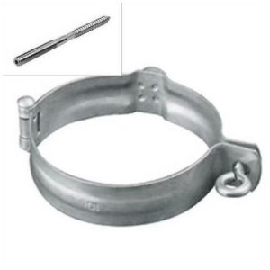 Zink HWA-beugel Ø80mm M8/M10 | Schroefstift