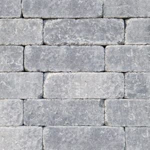 Antiek trommel | longstone | 7cm grijs/zwart