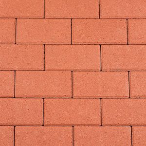 Betonstraatsteen | 21x10,5x8cm | rood