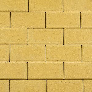 Betonstraatsteen |  21x10,5x8cm | geel