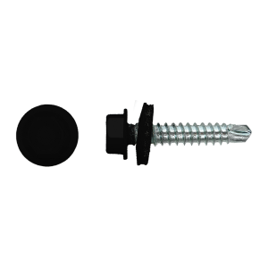 Dakplaatschroef | Zwart | Verzinkt | 4,8x35 Zn 100 stuks