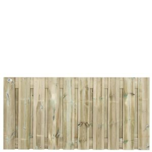21 planks grenen schuttingscherm  | 90 x 180cm