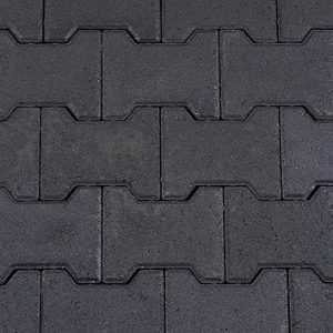 H-verbandsteen | 8cm antraciet | machinaal pakket