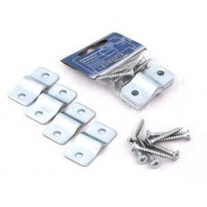 Draadpaneelklem verzinkt per 4 stuks incl. schroeven voor ø 4 MM