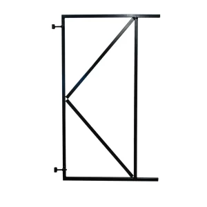 Poortframe | H155xB100CM | 2 verstelbare ophangpunten verzinkt ZWART gecoat