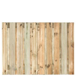 21 planks grenen schuttingscherm | 130 x 180cm