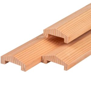 Afdeklat Douglas hout piramide