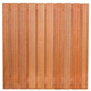 Hardhout schuttingscherm 21 planks | 180x180