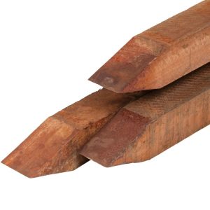 Piket palen hardhout | 4,0x4,0x80cm